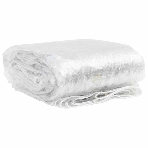 vidaXL Lona transparente con ojales PVC 2x10 m