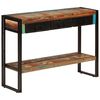 vidaXL Mesa consola madera maciza reciclada 110x30x76 cm
