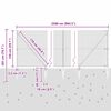 vidaXL Poste de Valla Gris 25 x 1,5 m (malla de 25 x 25 mm) Acero