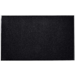 vidaXL Felpudo negro 90 x 60 cm PVC