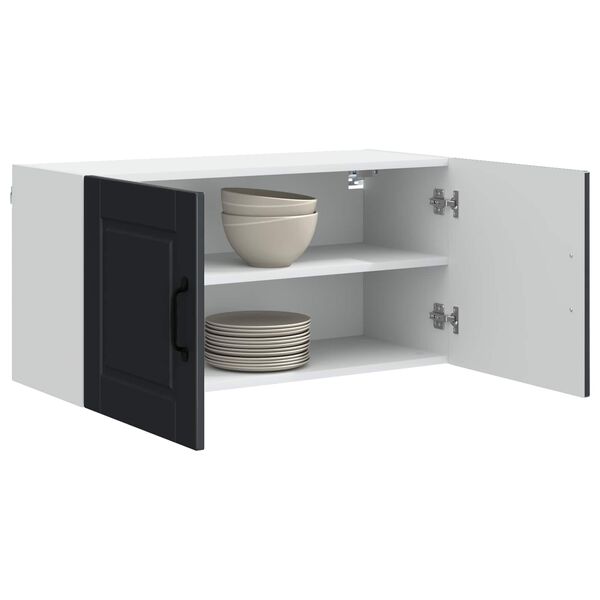 vidaXL Mueble de Cocina Negro 80 x 31 x 40 cm Madera de ingenier&iacute;a