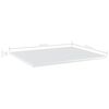 vidaXL Estante estanter&iacute;a 4uds contrachapada blanco brillo 60x50x1,5cm
