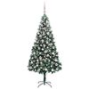 vidaXL Árbol de Navidad artificial Verde 210 cm PVC y Acero y Plástico