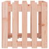 vidaXL Jardinera con dise&ntilde;o de valla madera maciza Douglas 50x50x50 cm