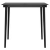 vidaXL Juego de comedor de jard&iacute;n 5 piezas con cojines negro