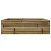 vidaXL Jardinera de madera de pino impregnada 80x80x23 cm