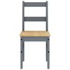 vidaXL Juego de comedor Panama 4 pzas madera maciza de pino gris