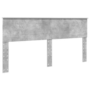 vidaXL Cabecero Gris Concreto 200 cm Madera contrachapada