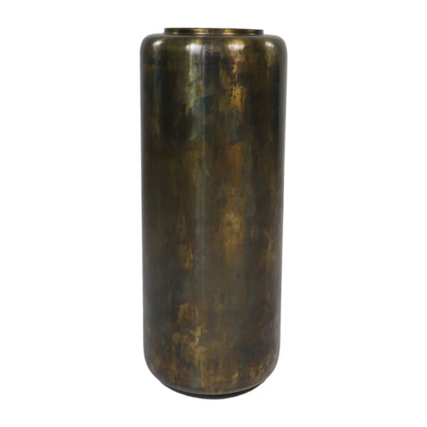 HSM Collection Jarr&oacute;n de flores Salerno mediano dorado 26x65 cm