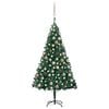 vidaXL &Aacute;rbol de Navidad preiluminado con luces y bolas verde 150 cm