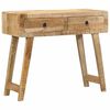vidaXL Mesa consola madera maciza de mango rugosa 90x32x75 cm