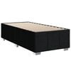 vidaXL Cama box spring con colch&oacute;n tela negro 100x200 cm