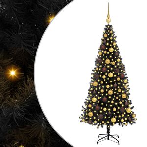 vidaXL &Aacute;rbol de Navidad Negro 180 cm PVC