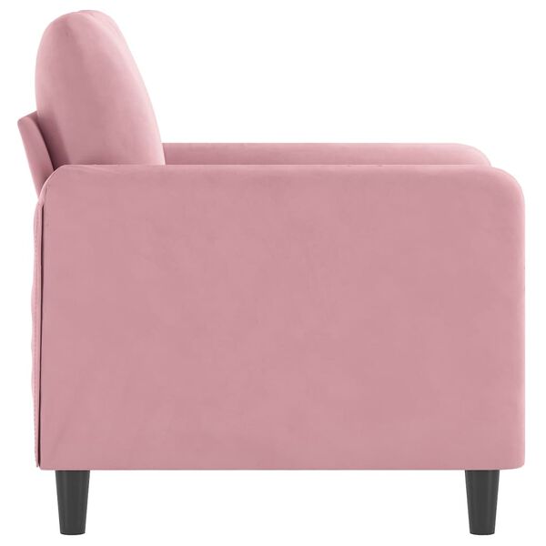 vidaXL Sillón de terciopelo rosa 60 cm
