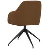 vidaXL Sillas de comedor 4 unidades terciopelo marr&oacute;n