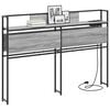vidaXL Cabecera de almacenamiento con estante Gris sonoma 120 cm