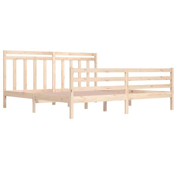 vidaXL Estructura de cama de madera maciza 200x200 cm