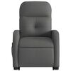 vidaXL Sill&oacute;n de masaje el&eacute;ctrico reclinable elevable tela gris oscuro