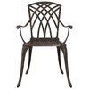 vidaXL Conjunto de Comedor de Jard&iacute;n 5 pcs Bronce Aluminio