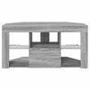 vidaXL Armario LED para TV de Esquina Gris Sonoma 106 x 40 x 50 cm