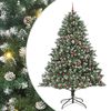 vidaXL &Aacute;rbol de Navidad artificial Verde 240 cm PVC, Pl&aacute;stico y Acero