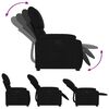 vidaXL Sillón reclinable elevable tela negro
