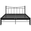 vidaXL Estructura de cama sin colchón metal negro 140x200 cm
