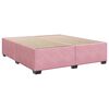 vidaXL Cama box spring con colch&oacute;n terciopelo rosa 200x200 cm