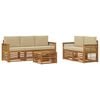 vidaXL Juegos de sof&aacute;s Madera de Acacia S&oacute;lida