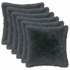vidaXL Funda de almohada 6 pcs HEERLEN Gris antracita 40 x 40 cm