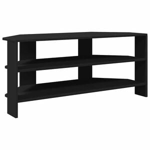 vidaXL MuebledeTVdeesquina Negro 102x40,5x45cm Madera contrachapada