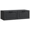 vidaXL Mueble para TV de pared Negro 98 x 41 x 30 cm