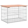 vidaXL Banco de jard&iacute;n dise&ntilde;o gaviones madera abeto Douglas 63x44x42cm