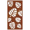 vidaXL Adorno de pared de jard&iacute;n acero corten dise&ntilde;o de hoja 105x55 cm