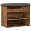 vidaXL Zapatero madera de ingenier&iacute;a madera vieja 62x32x50 cm