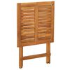vidaXL Muebles cafeter&iacute;a plegables 3 pzas madera maciza acacia