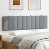 vidaXL Cabecero de cama acolchado Hanko tela gris claro 180 cm