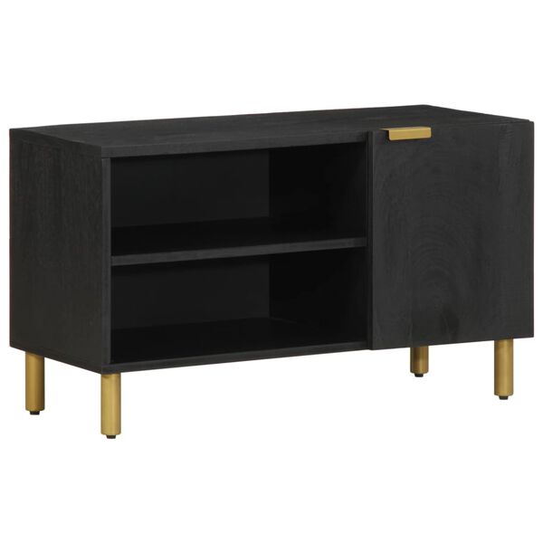 vidaXL Mueble de TV madera de ingenier&iacute;a negro 80x33x46 cm