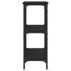 vidaXL Mesa consola madera de ingenier&iacute;a negra 100x29x75 cm