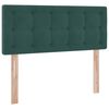 vidaXL Cama con almacenamiento Verde oscuro 120 x 200 cm Terciopelo