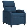 vidaXL Recliner Azul Tela