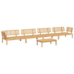 vidaXL Set de sof&aacute;s de palets de jard&iacute;n 5 pzas madera maciza de acacia