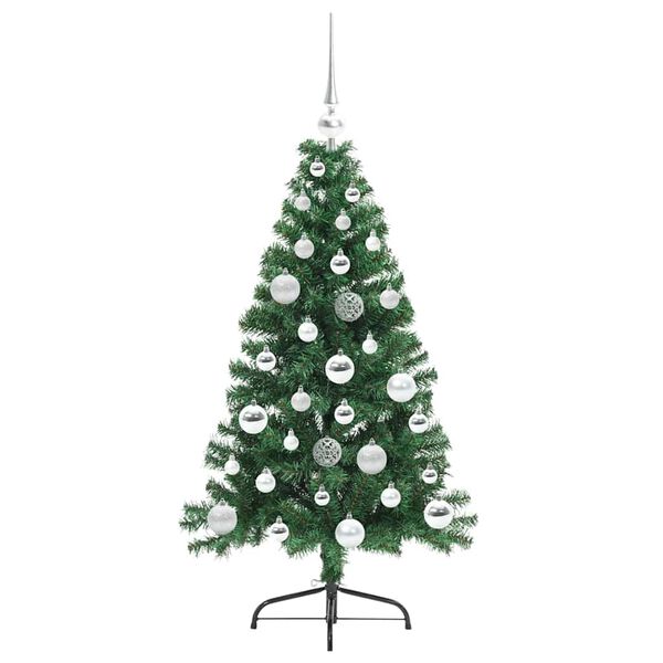 vidaXL &Aacute;rbol de Navidad Artificial Preiluminado Verde 120 cm PVC