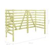 vidaXL Cobertizo triple basura 210x80x150 cm madera pino impregnada