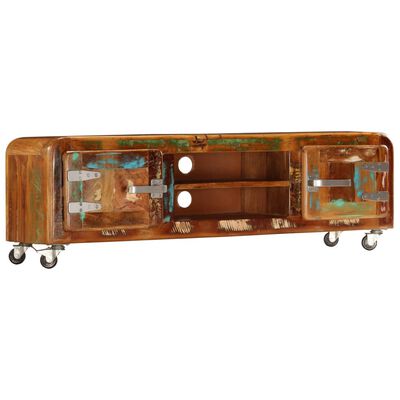vidaXL Mueble para la TV madera maciza reciclada 120x30x36 cm
