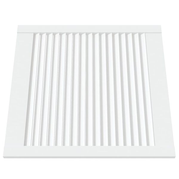 vidaXL Puerta de armario lamas 2 uds madera pino blanco 61,5x59,4 cm