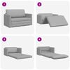 vidaXL Sof&aacute; cama 110cm Gris Nube tela