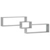 vidaXL Estante de pared Sonoma gris 158 x 17 x 53 cm