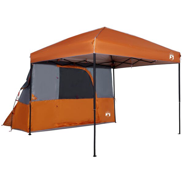 vidaXL Juego de Tienda de Camping 2 pcs Naranja Tafet&aacute;n y Tela