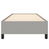 vidaXL Estructura de cama sin colch&oacute;n tela gris claro 90x200 cm
